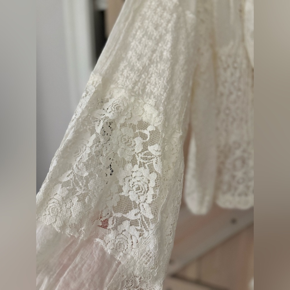 NWT Free People One Naya Lace Blouse - Picture 6 of 9